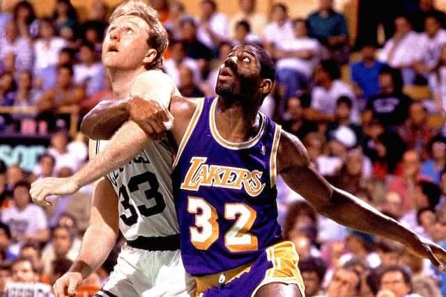 This day in Lakers history: Magic Johnson seals victory with a buzzer-beater against the Celtics.