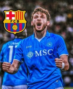 “Barcelona Target Napoli’s Khvicha Kvaratskhelia: A €130M Blockbuster Move in Sight”